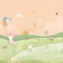 Nursery Cartoon Forest Landscape Wallpaper Mural