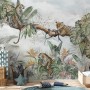 Leopards and Tropical Leaves Wallpaper Mural