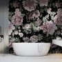 Florals With Green Leafs Wallpaper Mural