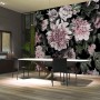 Florals With Green Leafs Wallpaper Mural