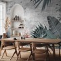 Old Tropical Leaf Wallpaper Mural