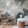 Old Tropical Leaf Wallpaper Mural