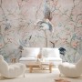 Chinoiserie Peony Blossom with Chinese Birds Wallpaper Mural
