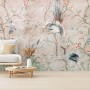 Chinoiserie Peony Blossom with Chinese Birds Wallpaper Mural