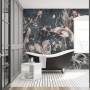 Chinoiserie Peony Blossom with Chinese Birds Wallpaper Mural