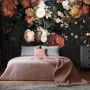 Golden Age Large and Dark Floral Wallpaper Mural