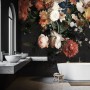 Golden Age Large and Dark Floral Wallpaper Mural