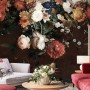 Golden Age Large and Dark Floral Wallpaper Mural