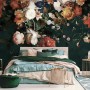 Golden Age Large and Dark Floral Wallpaper Mural
