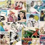 Retro Pop Art Comic Faces Wallpaper Mural
