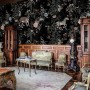 Dark Botanical Plants with Animals Wallpaper Mural