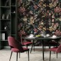 Art Nouveau Dark Floral Wallpaper Mural