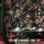Art Nouveau Dark Floral Wallpaper Mural