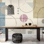 Soft Geometric Shape Art Wallpaper Mural