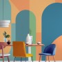 Geometric Abstract Shape Art Deco Wallpaper Mural