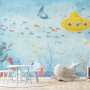 Kids Nursery Undersea with Submarine Wallpaper Mural