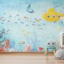 Kids Nursery Undersea with Submarine Wallpaper Mural