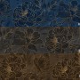 Dark Navy Peony Floral Drawing Art Wallpaper Mural