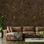 Dark Navy Peony Floral Drawing Art Wallpaper Mural