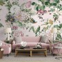 Dark Botanical Soft Floral Wallpaper Mural
