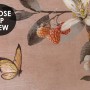 Watercolor Chinoiserie Fruit Trees Wallpaper Mural