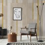 Modern Grunge Tiles Wallpaper Mural
