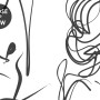 Female Body Line Art Wallpaper Mural