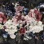 Watercolor Dark Peony Floral Wallpaper Mural