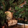 Dark Tropical Trees with Leopards Wallpaper Mural