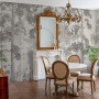 Monochrome Tree Forest Silhouette Wallpaper Mural