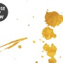 Gold Look Peony Floral Drawing Bright Flower Art Wallpaper Mural