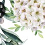 Bright Daisy Flower Bouquet with Green Leaves Wallpaper Mural