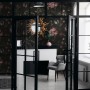 Dutch Flower Peony with Tulips Dark Floral Wallpaper Mural