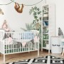 Cute Safari Animals with Jungle Kids Wallpaper Mural