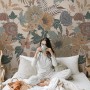 Bohemian Style Anemone Floral Bouquet Wallpaper Mural