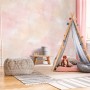 Soft Peach Colors Watercolor Paint  Art Wallpaper Mural