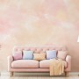 Soft Peach Colors Watercolor Paint  Art Wallpaper Mural