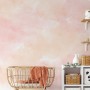 Soft Peach Colors Watercolor Paint  Art Wallpaper Mural