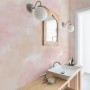 Soft Peach Colors Watercolor Paint  Art Wallpaper Mural