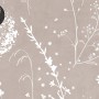 Bohemian Style Neutral Color Wild Flowers Art Wallpaper Mural