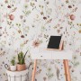 Watercolor Soft Wild Flowers Wallpaper Mural