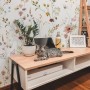 Watercolor Soft Wild Flowers Wallpaper Mural