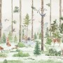 Kids Forest Animals in the Jungle Wallpaper Mural