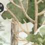 Kids Watercolor Forest Trees Wallpaper Mural