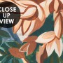 Art Painting Colorful Landscape with Heron Birds Wallpaper Mural