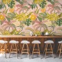 Watercolor Colorful Summer Tropical Leaf Wallpaper Mural