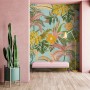 Watercolor Colorful Summer Tropical Leaf Wallpaper Mural