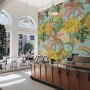 Watercolor Colorful Summer Tropical Leaf Wallpaper Mural