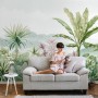 Tropical Forest Landscape and Banana Trees Wallpaper Mural