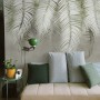 Neutral Tropical Palm Leaf Wallpaper Mural